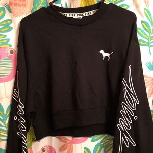 PINK Cropped Sweatshirt